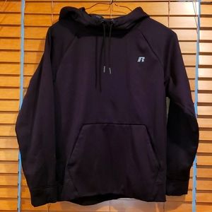 Russell Tech fleece lined hooded sweatshirt (drop)